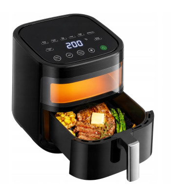 Karšto oro gruzdintuvė su jutikliniu valdymu ir 8 programomis, 1200 W, 4 l