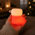 Kalėdinė silikoninė LED lemputė – kojinė, USB, 3 švietimo režimai, 7 × 7 × 5 cm