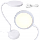 LED stalinė lempa su lanksčia kojele ir liečiamuoju valdymu, balta, USB-C