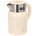 Retro stiliaus elektrinis virdulys, smėlio spalvos, belaidis, nerūdijančiojo plieno, 1500 W, 1,4 l, MA-2320