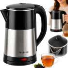 Tylus belaidis elektrinis virdulys, nerūdijančiojo plieno, juodas, 2,5 l, 1500 W