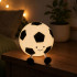 Silikoninė LED naktinė lemputė „Futbolo kamuolys“, RGB, valdoma lietimu, su laikmačiu, USB-C, 10 × 11 cm