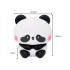 Silikoninė LED RGB naktinė lempa vaikams – panda, valdoma lietimu, įkraunama, 10,5 × 10,5 × 10 cm