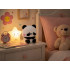 Silikoninė LED RGB naktinė lempa vaikams – panda, valdoma lietimu, įkraunama, 10,5 × 10,5 × 10 cm