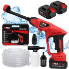 Akumuliatorinė aukšto slėgio plovykla su 6 režimų antgaliu ir priedais – OPEX TOOLS OPX28001, 21 V, 2 × 3.0 Ah