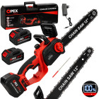 Akumuliatorinis grandininis pjūklas OPEX TOOLS su 2 akumuliatoriais ir lagaminu, OPX28015, 12″