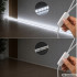 LED juosta su USB jungtimi, jungikliu ir lipniu pagrindu, šaltai balta šviesa, 5 V, 3 m