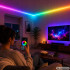 RGB LED juosta su pultu, programėle ir Music Sync funkcija, 10 m, 12 V, 5050RGB