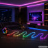 RGB LED juosta su pultu, programėle ir Music Sync funkcija, 10 m, 12 V, 5050RGB