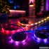 RGB LED juosta su pultu, programėle ir Music Sync funkcija, 10 m, 12 V, 5050RGB