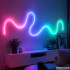 LED neoninė RGBIC juosta su Bluetooth, programėle, nuotolinio valdymo pultu ir USB, 5 m