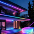 Neoninė LED juosta su RGB apšvietimu, Bluetooth, programėle ir nuotolinio valdymo pulteliu, skirta naudoti viduje ir lauke, 5 m