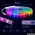 Neoninė LED juosta su RGB apšvietimu, Bluetooth, programėle ir nuotolinio valdymo pulteliu, skirta naudoti viduje ir lauke, 5 m