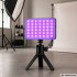 Kišeninė LED RGB-W fotografavimo lempa, 138 LED, 2700–6500 K, 12cm x 7cm x 2cm