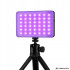 Kišeninė LED RGB-W fotografavimo lempa, 138 LED, 2700–6500 K, 12cm x 7cm x 2cm