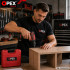 Akumuliatorinis bešepetėlinis gręžtuvas-suktuvas OPEX TOOLS su priedais ir lagaminu, OPX28032, 12 V, 2 × 2,0 Ah