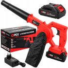 Akumuliatorinis lapų pūstuvas su surinkimo maišu OPEX TOOLS, 150 W, 21 V, OPX28022