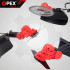 Akumuliatorinė žoliapjovė OPEX TOOLS su 2 akumuliatoriais ir 3 pjovimo priedais, 1200 W, 21 V, 3 Ah, 105–140 cm, OPX28025