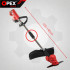 Akumuliatorinė žoliapjovė OPEX TOOLS su 2 akumuliatoriais ir 3 pjovimo priedais, 1200 W, 21 V, 3 Ah, 105–140 cm, OPX28025