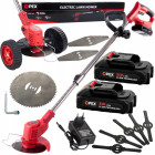 Akumuliatorinė žoliapjovė su ratukais OPEX TOOLS, 2 akumuliatoriai, 21 V, 200 W, OPX28025, 88–124 cm