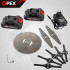 Akumuliatorinė žoliapjovė su ratukais OPEX TOOLS, 2 akumuliatoriai, 21 V, 200 W, OPX28025, 88–124 cm