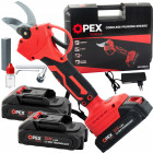 Akumuliatorinis sekatorius OPEX TOOLS su 2 akumuliatoriais ir dėklu OPX28029, 25 mm