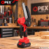 Akumuliatorinis grandininis pjūklas OPEX TOOLS su 2 akumuliatoriais, įkrovikliu ir lagaminu (OPX28026, 6", 21V)