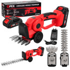 Akumuliatorinės sodo žirklės žolei ir gyvatvorėms, 2 viename, OPEX TOOLS OPX28027, 21 V
