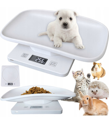 Elektroninės svarstyklės gyvūnams su LCD ekranu, 10 kg, 1 g