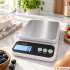 Elektroninės virtuvinės svarstyklės su dubenėliu, baltos, 5 kg, 1 g