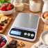 Elektroninės virtuvinės svarstyklės su dubenėliu, baltos, 5 kg, 1 g