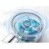 Dušo galvutė su turbina, turbo ventiliatoriumi ir keičiamu filtru – 25 cm