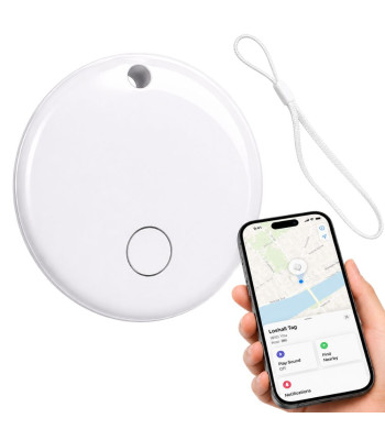 Bluetooth daiktų lokatorius „FindMy“ programėlei, baltas, 3 cm