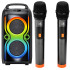 Nešiojama „Bluetooth“ kolonėlė su karaoke funkcija ir 2 mikrofonais