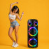 Didelė nešiojamoji belaidė karaoke kolonėlė su Bluetooth, USB, FM radiju ir AUX, BT-8813