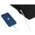 Didelė miesto sportinė kuprinė su USB jungtimi, juoda, 45 × 30 × 16 cm
