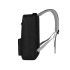 Didelė miesto sportinė kuprinė su USB jungtimi, juoda, 45 × 30 × 16 cm