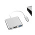 USB-C šakotuvas-adapteris su USB 3.0 ir HDMI, 3-in-1, 4K