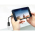 USB-C į USB-A 3.0 OTG adapteris su pintu kabeliu, juodas, 11 cm