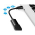USB-C į USB-A 3.0 OTG adapteris su pintu kabeliu, juodas, 11 cm