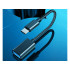 USB-C į USB-A 3.0 OTG adapteris su pintu kabeliu, juodas, 11 cm