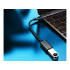 USB-C į USB-A 3.0 OTG adapteris su pintu kabeliu, juodas, 11 cm