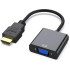 HDMI į VGA adapteris su kabeliu, juodas (06328)