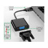 HDMI į VGA adapteris su kabeliu, juodas (06328)