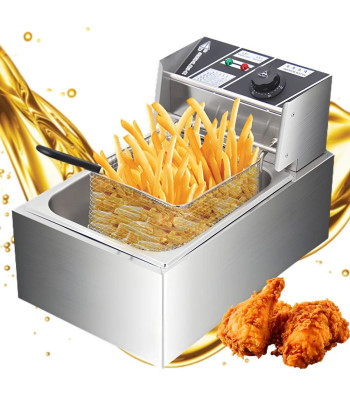 Elektrinė gruzdintuvė su temperatūros reguliavimu, gastronominė, 6 l, 2500 W