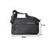 Vyriška rankinė per petį ir į ranką, crossbody, juoda, reguliuojamu dirželiu, 30 × 9 × 21 cm