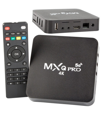 Multimedijos grotuvas „Smart TV Box“, Android 14, 4K, 11,5 × 11,5 × 2,5 cm