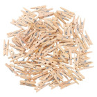 Dekoratyviniai mediniai mini segtukai, 100 vnt., 2,5 cm