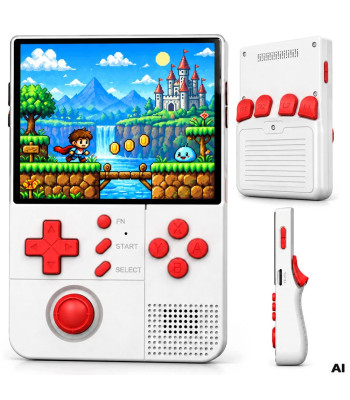 Nešiojamoji retro žaidimų konsolė, daugiau nei 15 000 žaidimų, 64 GB, IPS, HDMI, Linux, 256 MB – R40XX Pro, 4,5 colio