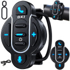 Belaidis „Bluetooth“ pultelis motociklo interkomui ant vairo, IPX6, DX1, 5,5 × 3,5 × 3 cm